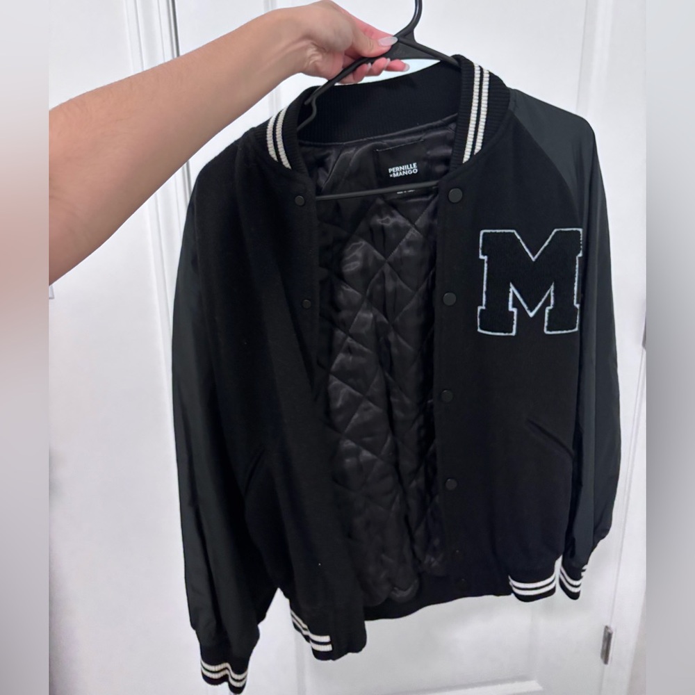 Men's Black Varsity Jacket